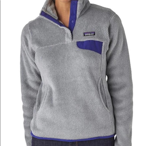 Patagonia Tops - Patagonia Retool pullover in grey & purple